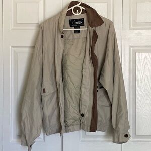 Suede Windbreaker Jacket